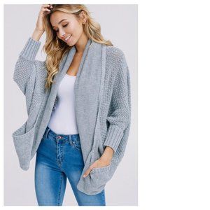 Open Front Cardigan w/ Pockets